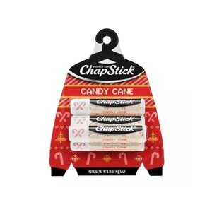 Chapstick Holiday Ugly Sweater Lip Balm Candy Cane 0.15oz/ 4 Count Winter